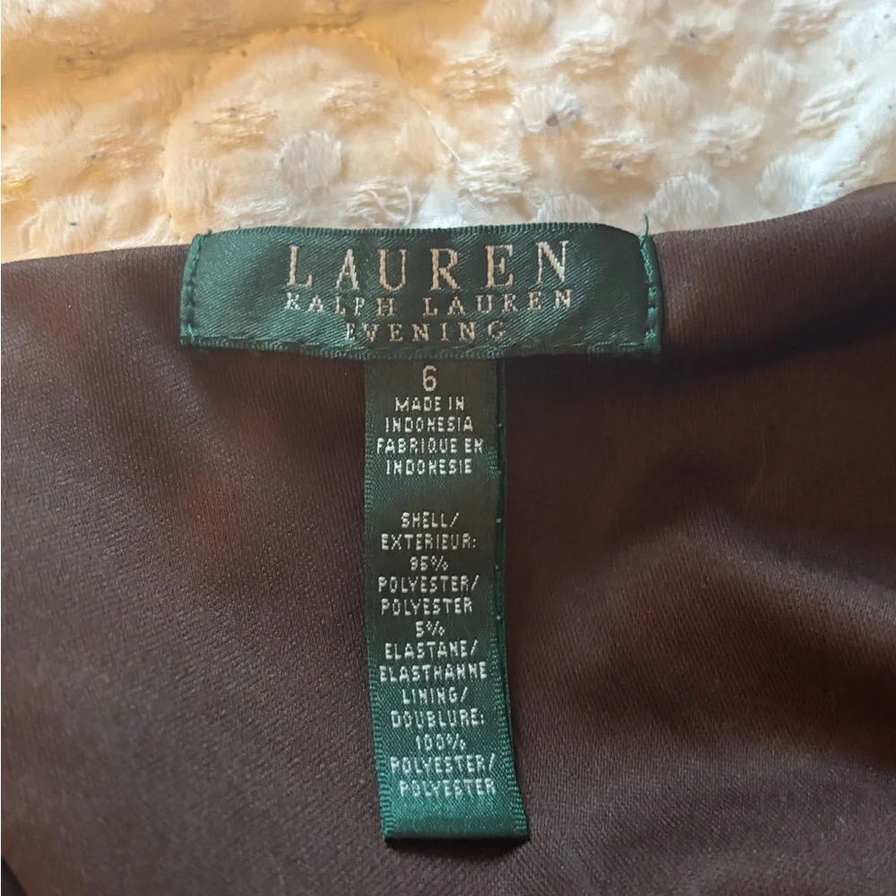 Ralph Lauren Elegant Brown Vintage Evening Gown - Picture 3 of 3